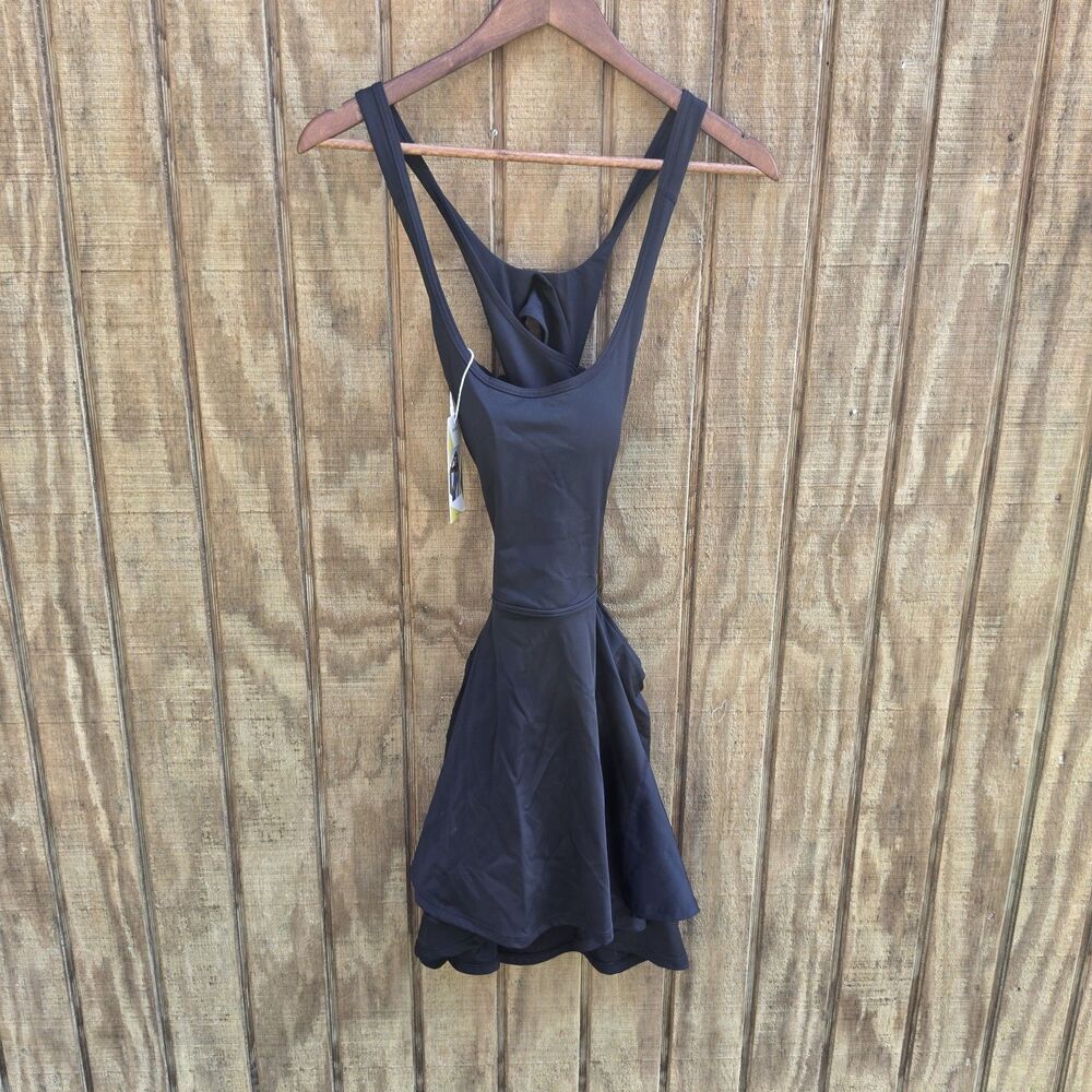 Halara NWT Softly Zero Airy Cut 2N1 Mini Tennis Active Dress Womens Size S